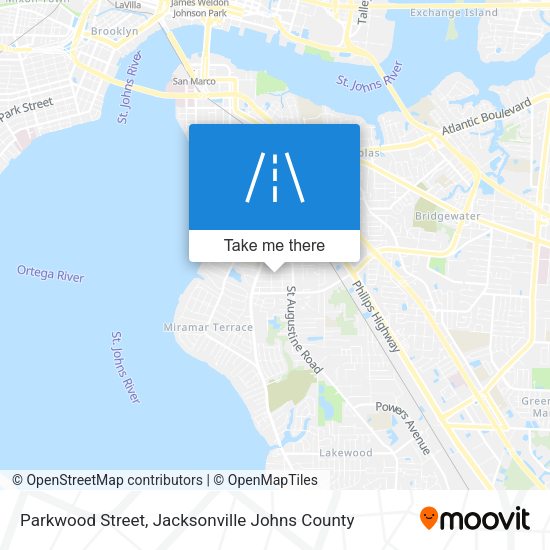 Parkwood Street map