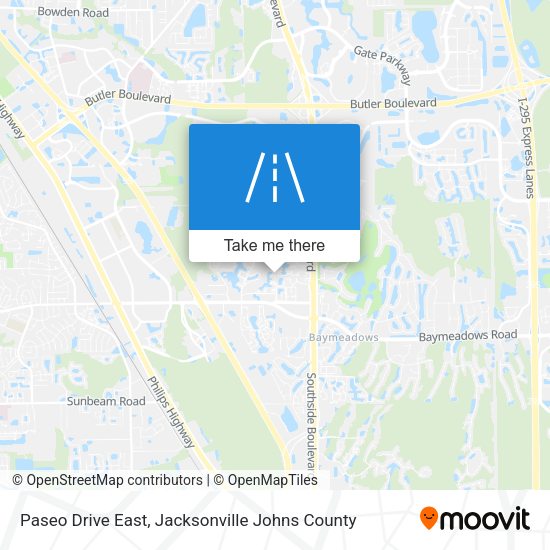 Paseo Drive East map