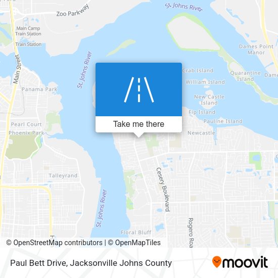 Mapa de Paul Bett Drive