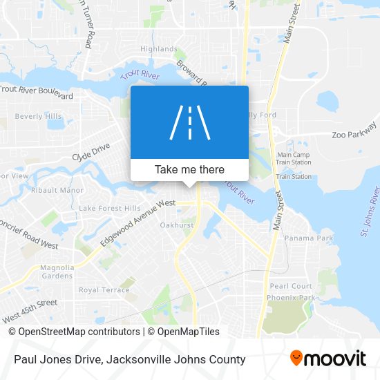 Mapa de Paul Jones Drive
