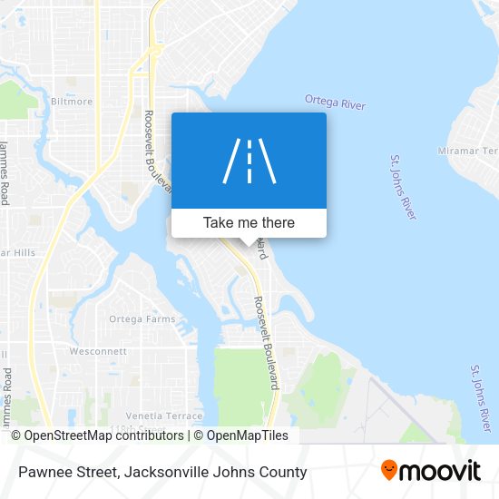 Pawnee Street map
