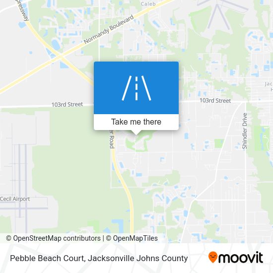 Pebble Beach Court map