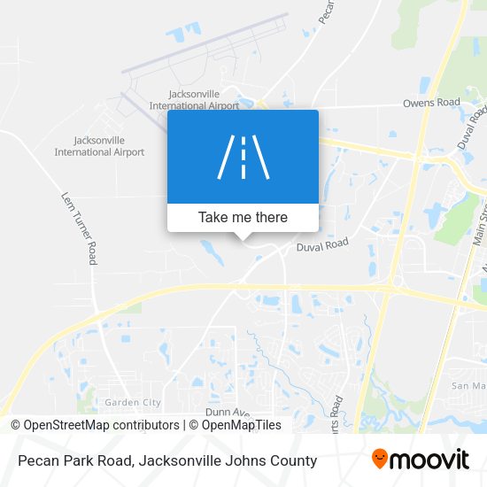 Pecan Park Road map