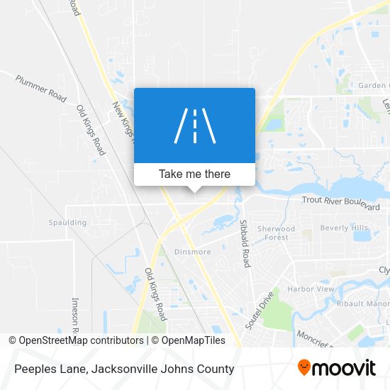 Mapa de Peeples Lane