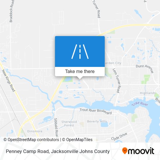 Penney Camp Road map