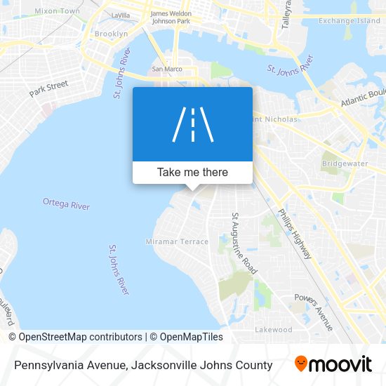 Pennsylvania Avenue map