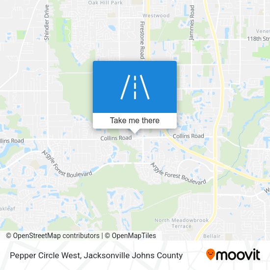 Pepper Circle West map