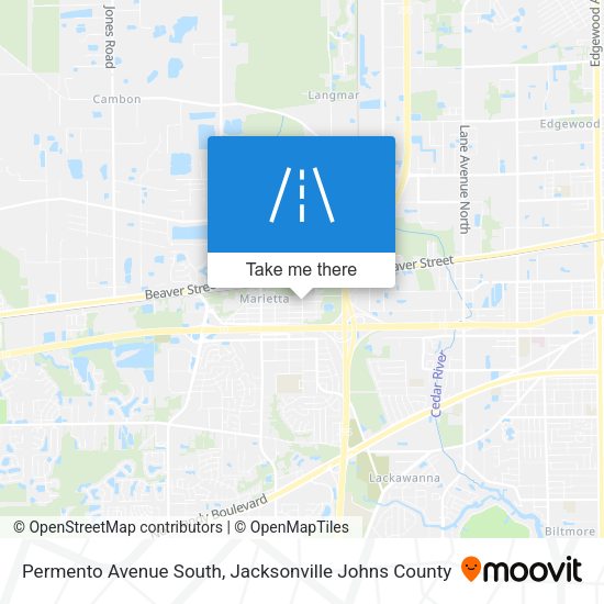 Mapa de Permento Avenue South