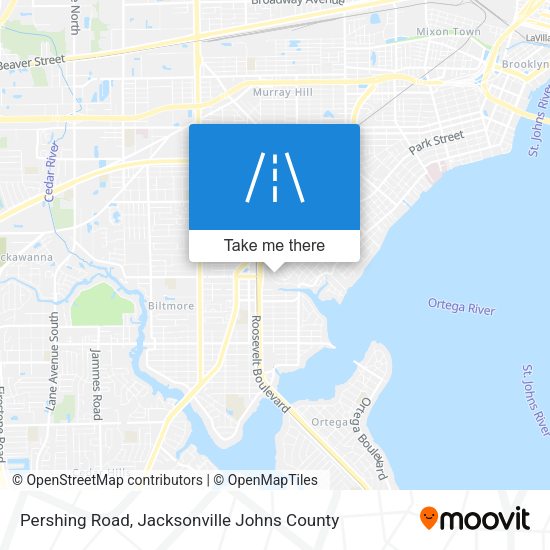 Pershing Road map