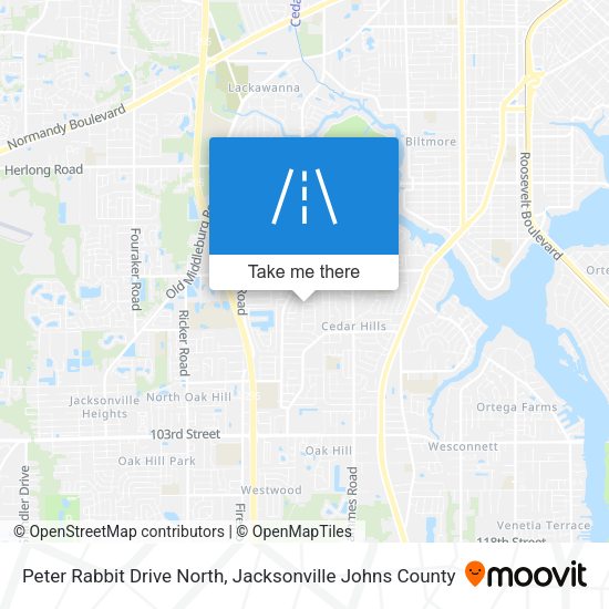 Peter Rabbit Drive North map