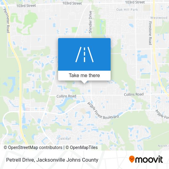 Petrell Drive map