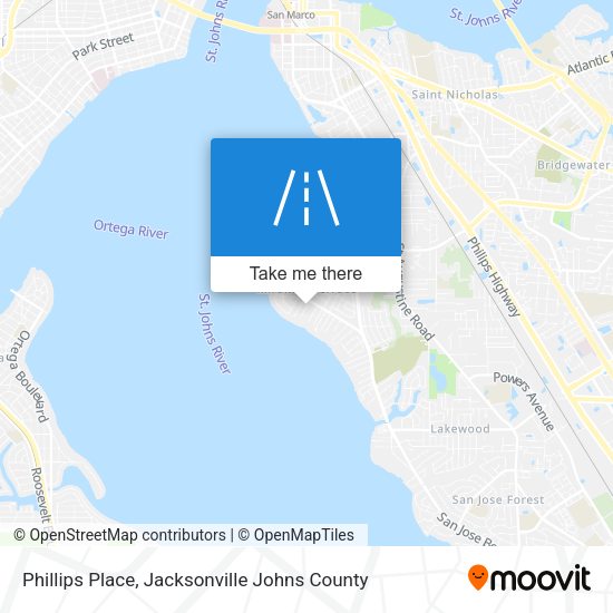 Phillips Place map