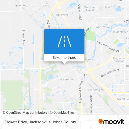 Pickett Drive map