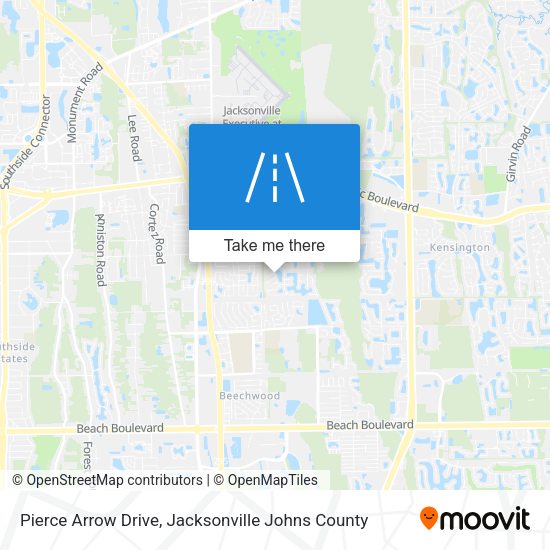 Pierce Arrow Drive map