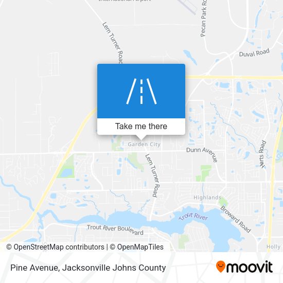 Pine Avenue map