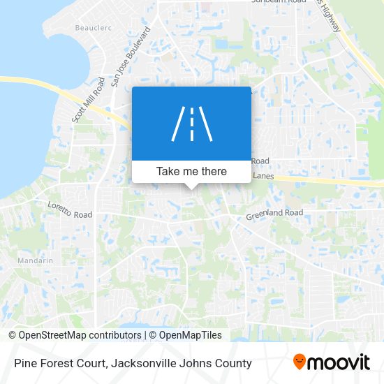 Pine Forest Court map