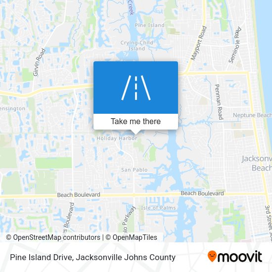 Pine Island Drive map