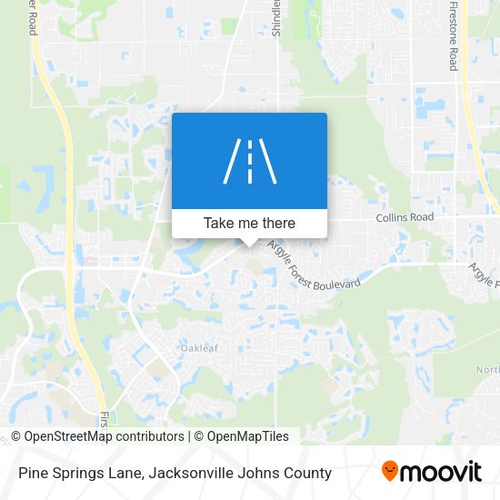 Mapa de Pine Springs Lane