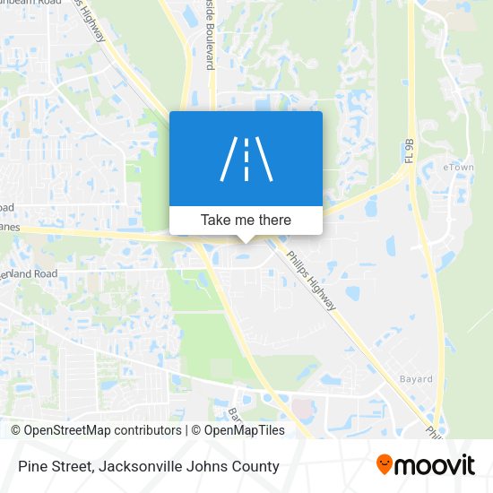 Pine Street map