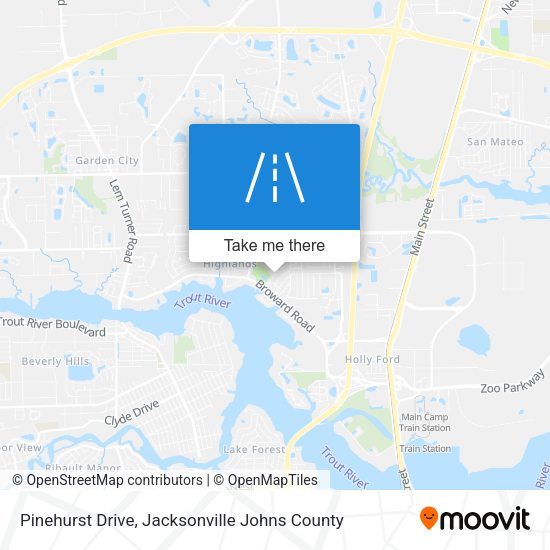 Mapa de Pinehurst Drive