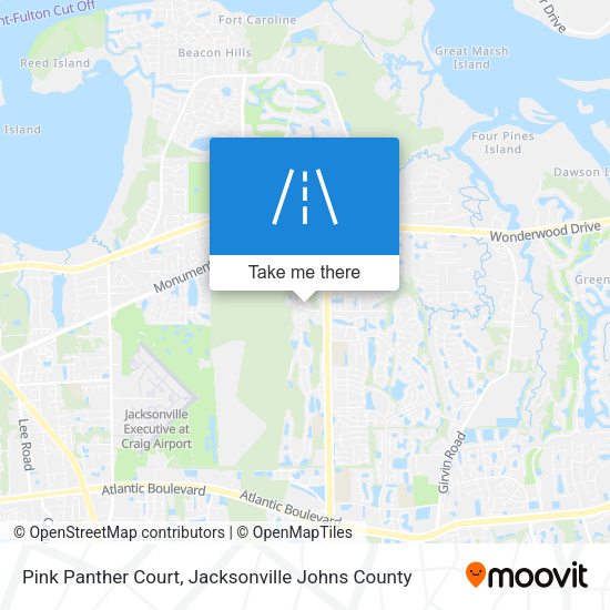 Pink Panther Court map