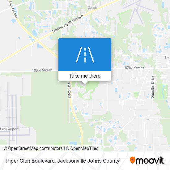 Piper Glen Boulevard map
