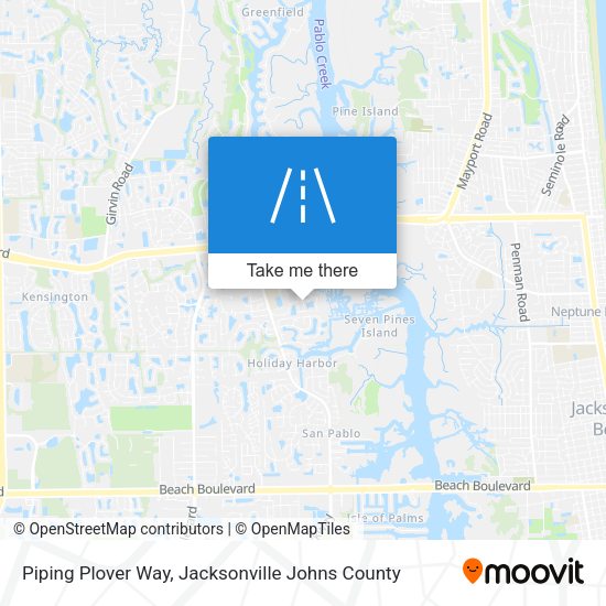 Piping Plover Way map