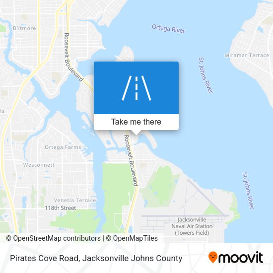 Pirates Cove Road map