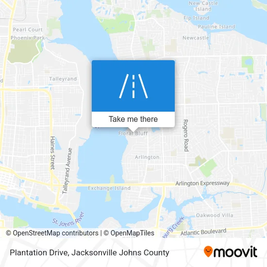 Plantation Drive map