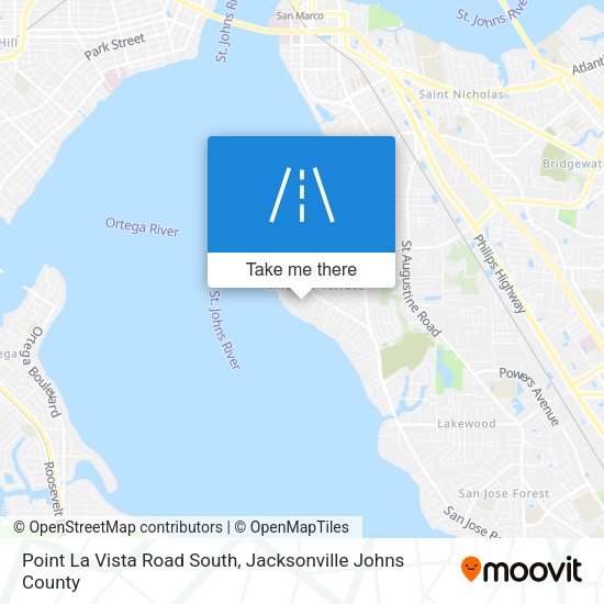 Point La Vista Road South map