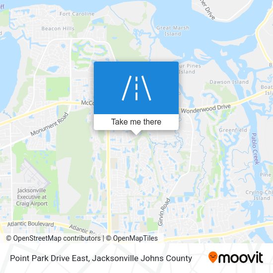 Point Park Drive East map