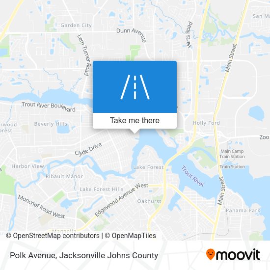 Polk Avenue map
