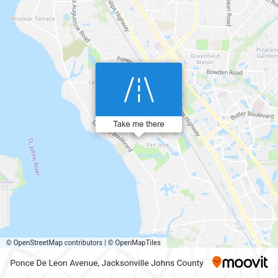Mapa de Ponce De Leon Avenue