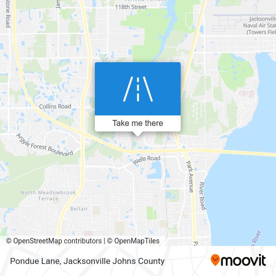 Pondue Lane map