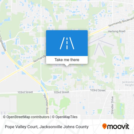 Mapa de Pope Valley Court