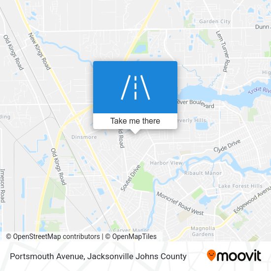 Portsmouth Avenue map
