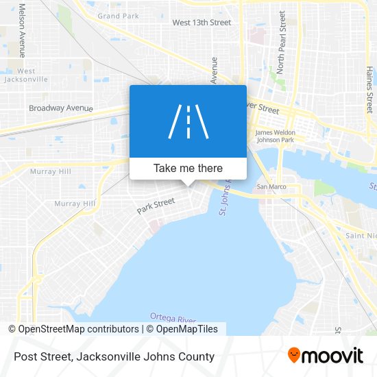 Post Street map