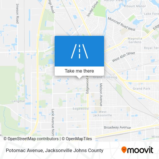Mapa de Potomac Avenue