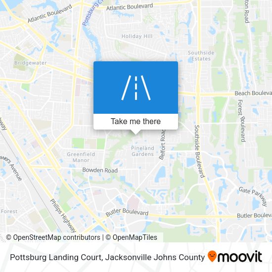 Pottsburg Landing Court map