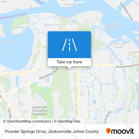 Mapa de Powder Springs Drive