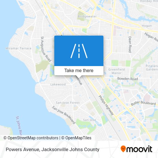 Mapa de Powers Avenue