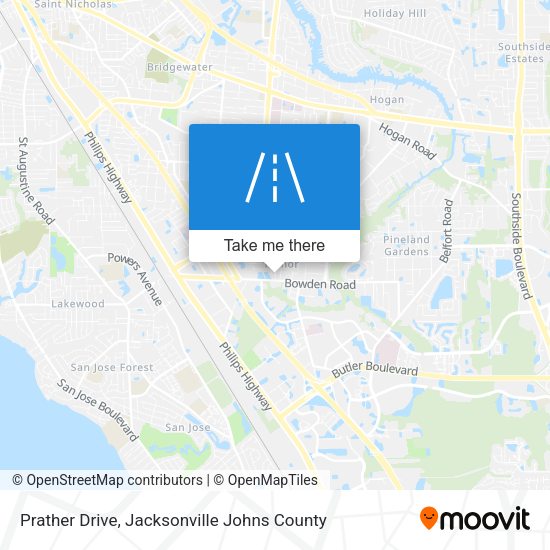 Prather Drive map
