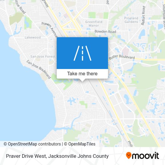 Mapa de Praver Drive West