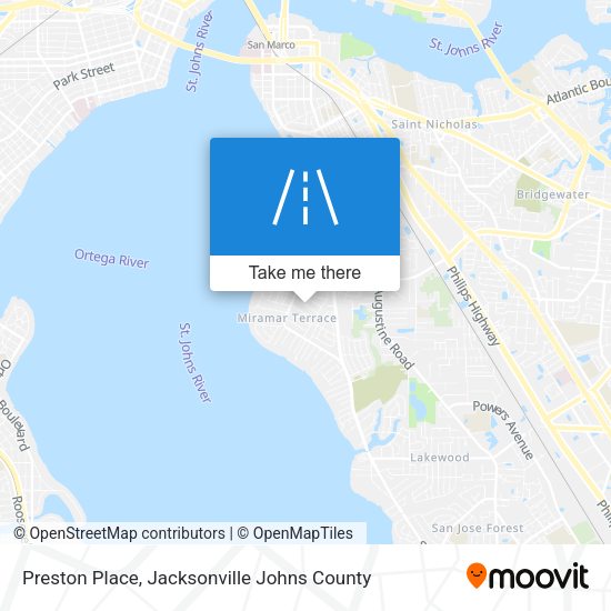 Preston Place map