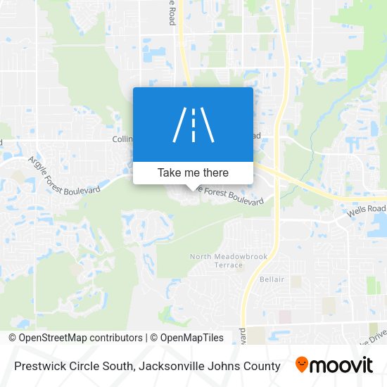 Mapa de Prestwick Circle South