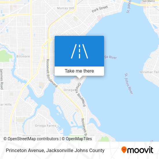 Princeton Avenue map