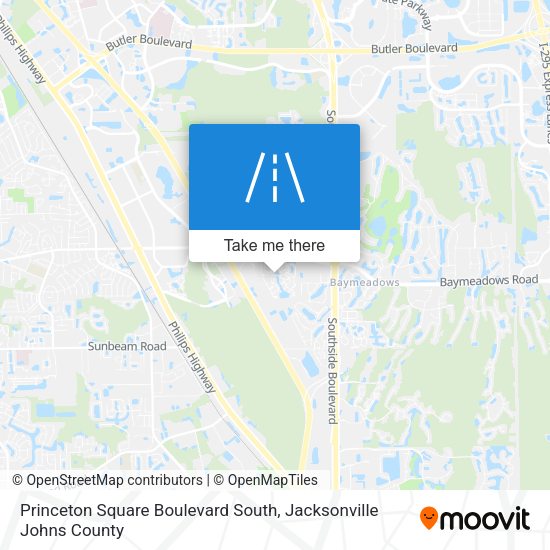 Princeton Square Boulevard South map