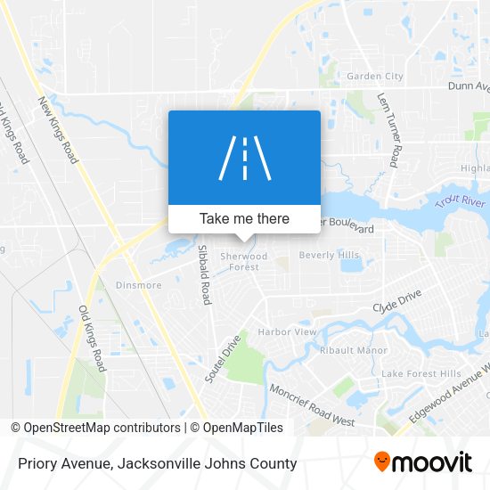 Priory Avenue map