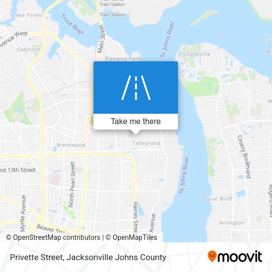 Privette Street map