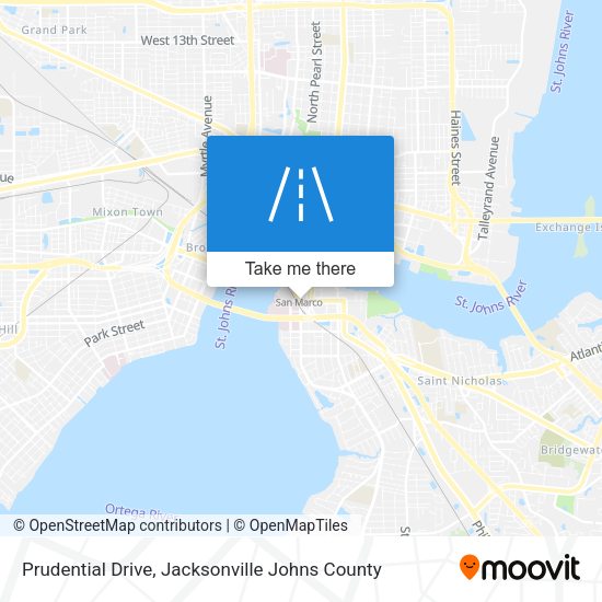 Prudential Drive map